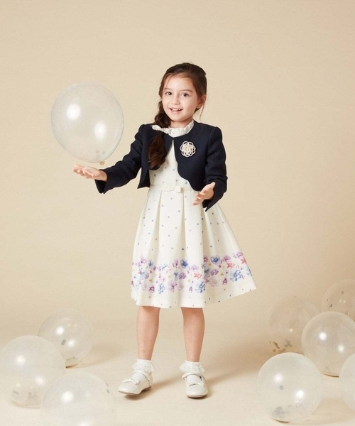 a.v.v セレモニー　ドレス　ワンピース a.v.v ワンピース 「100-130」「セレモニー」フラワープリント