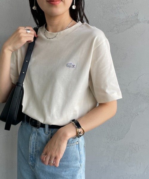 LACOSTE tシャツ 「LACOSTE/ラコステ」 ワンポイントロゴ クルー