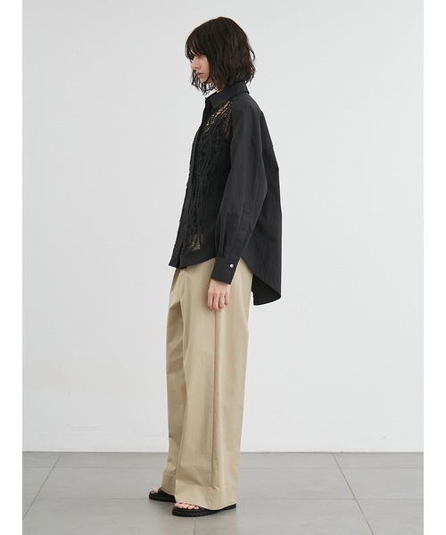 styling/ ブラウス シャツ バテンレースドレスシャツ レディース