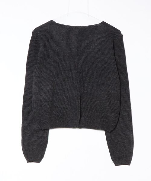 「PLAIN CLOTHING」 ニットカーディガン - グレー レディース_画像2