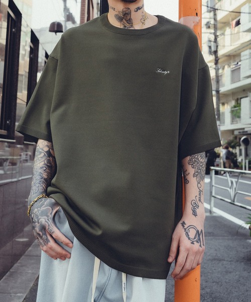 Subciety（サブサエティ） tシャツ Knit tee -flow- メンズ レディース 