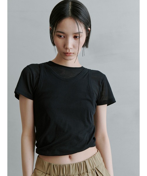 新品【MIESROHE】ツイストレイヤードT MIESROHE tシャツ ツイストレイヤードT レディース : ZOZOTOWN