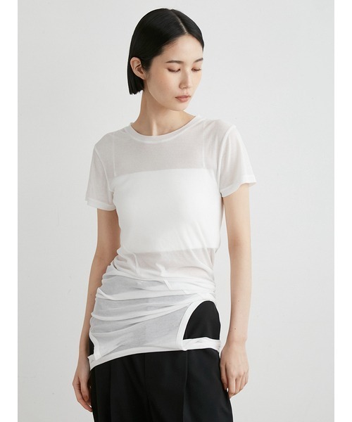 MIESROHE tシャツ ツイストレイヤードT レディース : ZOZOTOWN
