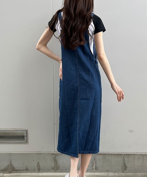 Jane Marple デニム スカート インディゴ ブルー GLAMOROUS JANE ジャンパースカート デニムジャンパースカート