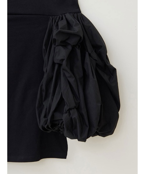完売【HER. 】ボリュームスリーブカットトップス HER. tシャツ ボリュームスリーブカットトップス レディース