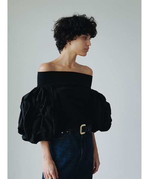 HER. tシャツ ボリュームスリーブカットトップス レディース