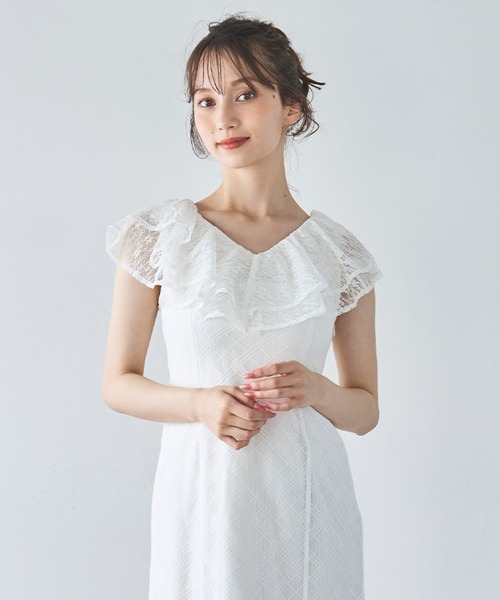 31 Sons de mode ワンピース 2025春夏新作 フリルカラーレース