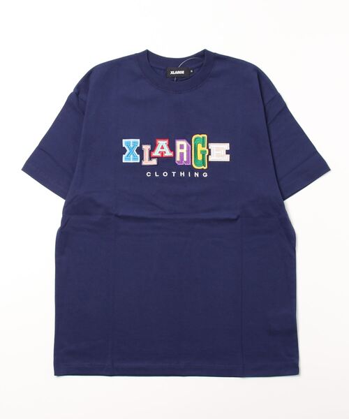 「XLARGE」 半袖Tシャツ L ネイビー メンズ