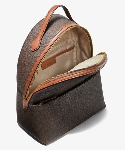 【美品】MICHAEL KORS ブラウン リュック 美品 マイケルコース バックパック レザーリュック ブラウン 大容量