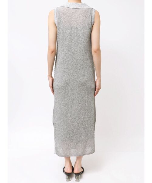 LAGUNAMOON ワンピース ミックスパターンカラーネックニットワンピース