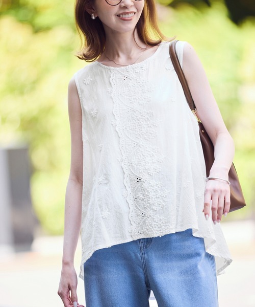 Rope Picnicフレアースリーブブラウス白　超美品 Rope Picnicフレアースリーブブラウス白 超美品