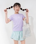 水着 キッズ水着 半袖ラッシュガードトップス+...の詳細画像1