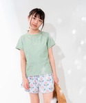 水着 キッズ水着 半袖ラッシュガードトップス+...の詳細画像4