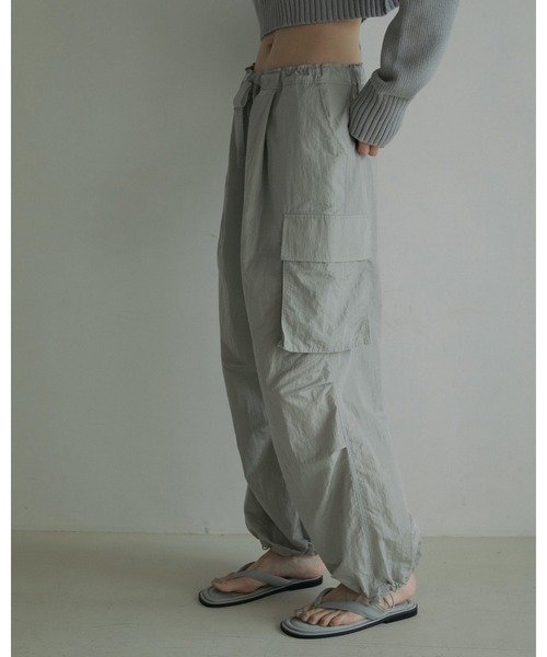 anuke（アンヌーク） パンツ Nylon Cargo Pants レディース : ZOZOTOWN