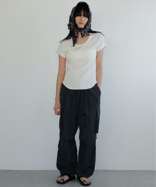anuke Nylon Cargo Pants ブラック 38 セール】Nylon Cargo Pants