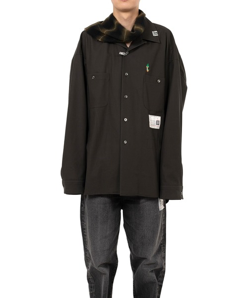 シャツ Scarf Combined Shirt メンズの画像