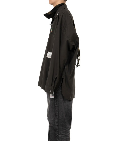 シャツ Scarf Combined Shirt メンズの画像