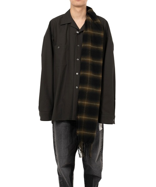シャツ Scarf Combined Shirt メンズの画像