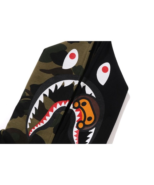 A BATHING APE パーカー 1ST CAMO MILO SHARK ZIP HOODIE キッズ