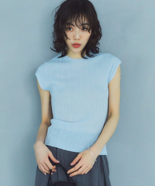 LIENCOEUR tシャツ 半袖 シアーリブトップス レディース : ZOZOTOWN