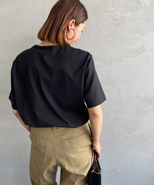 「LACOSTE」 半袖Tシャツ 4 ホワイト レディース