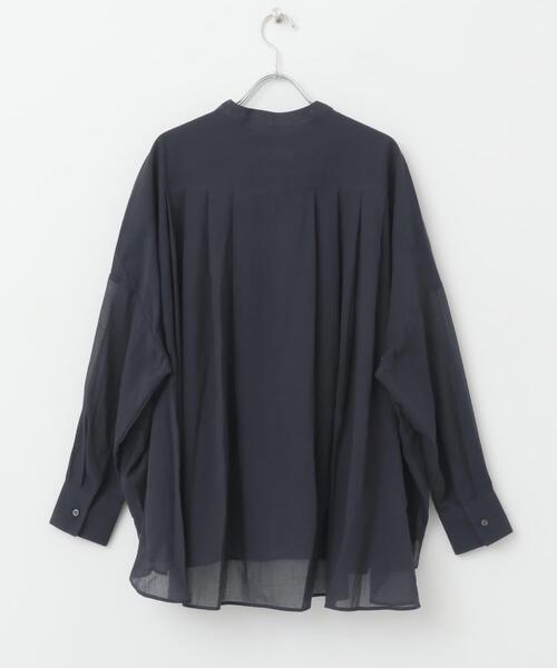 かぐれ ブラウス シャツ バックタックワイドシャツ レディース