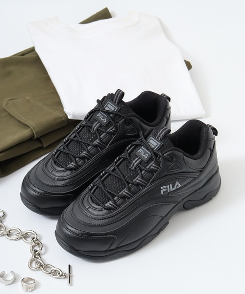 FILA 「FILA」 ローカットスニーカー 26 ブラック レディース