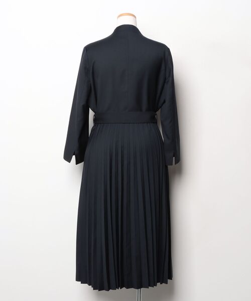 RUIRUE BOUTIQUE ネイビー ワンピース ルイルエブティック RUIRUE BOUTIQUE ふくれジャカード