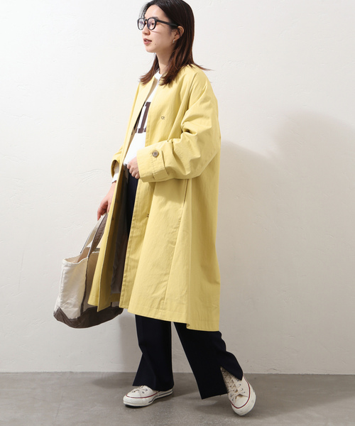 JOURNAL STANDARD ノーカラーコート ベージュ JOURNAL STANDARD（ジャーナルスタンダード） ノーカラーコート 38