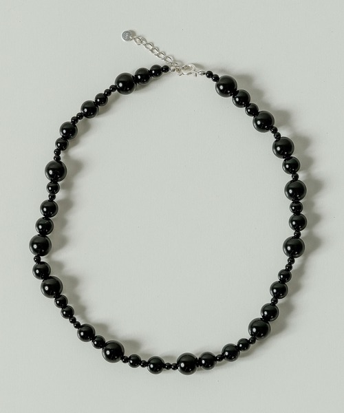 emesuelee ネックレス silver925 onyx necklace シルバー925 オニキス 