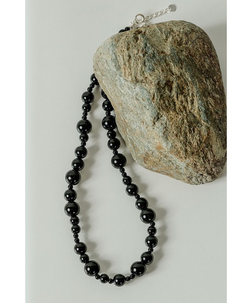 emesuelee ネックレス silver925 onyx necklace シルバー925 オニキス 