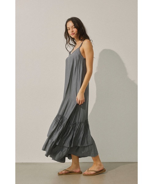 ALEXIA STAM（アリシアスタン） ワンピース Frilled Maxi Sleeveless