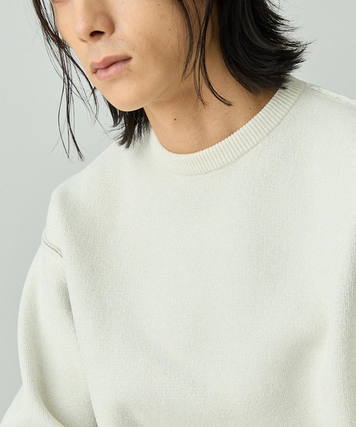 ☺︎　eニット　ホワイト EMMA CLOTHES（エマクローズ） セーター ニット 2WAYリバーシブル