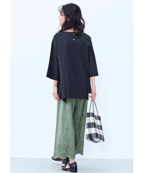 「Live in comfort」 7分袖ブラウス L ライトピンク レディース_画像3