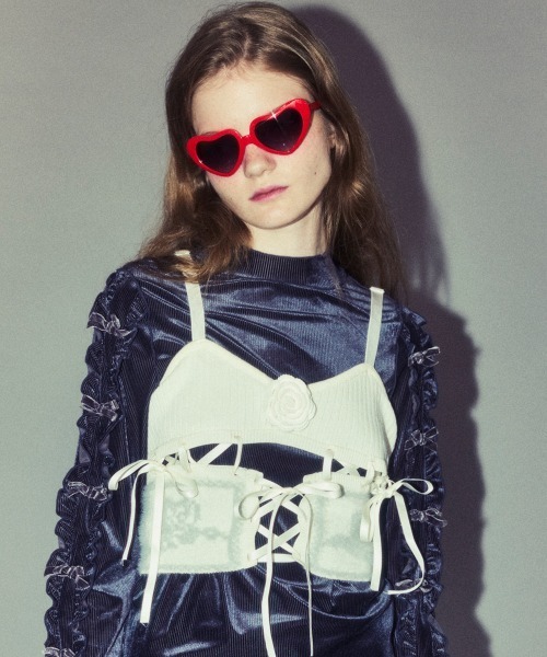 Candy Stripper（キャンディーストリッパー） ROSE LACE UP KNIT