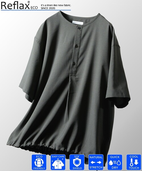 「FREAK'S STORE」 半袖シャツ LARGE グリーン メンズ_画像2