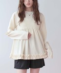 ラッシュガード ペプラムフリルトップス×ショー...の詳細画像1