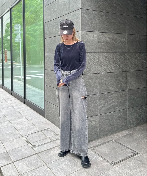 [feepur] трикотажный джемпер с длинным рукавом MEDIUM слоновая кость женский 