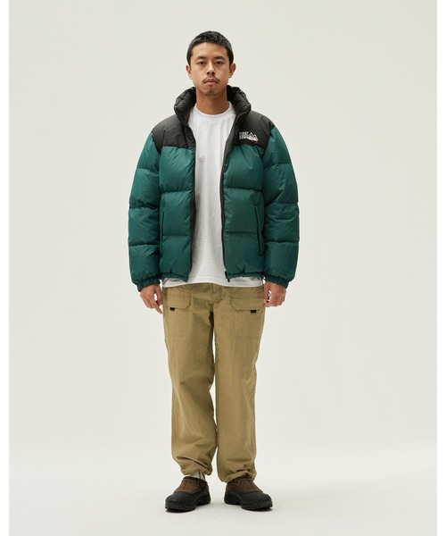 FIRST DOWN ダウンジャケット Lサイズ カーキ/ブラック FIRST DOWN（ファーストダウン） ダウンジャケット X-LARGE ブラック