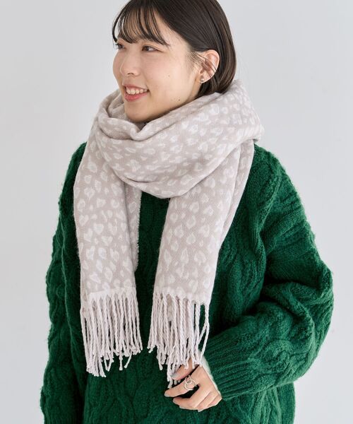 Green Parks（グリーンパークス） ストール マフラー レオパード