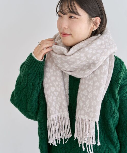 Green Parks（グリーンパークス） ストール マフラー レオパード