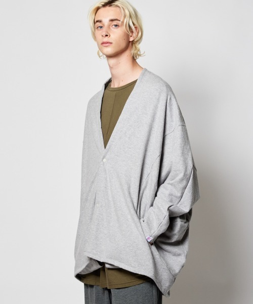 「rehacer」 カーディガン SMALL グレー メンズ_画像9