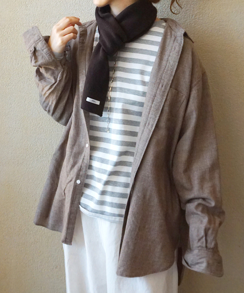 ジャーナルスタンダード/アーメン　ARMEN 2トーン　ループマフラー ARMEN/アーメン】 2TONE LOOP SCARF:マフラー | ジャーナル