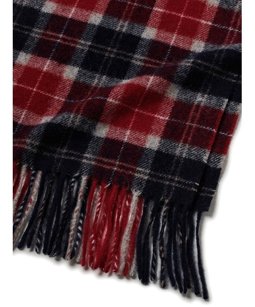Barbour チェック柄マフラー 赤・黒・白 Barbour（バブアー） マフラー ストール 「BARBOUR/バブアー」タータン