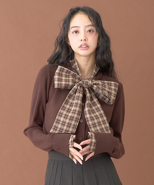 Miーje（ミジェ） ニット セーター リボンニットプルオーバー「韓国