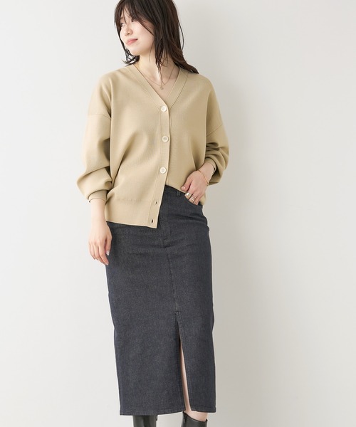 「MICA&DEAL」 ニットカーディガン FREE ピンク レディース_画像3