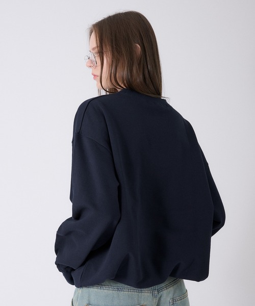 「ONCILY」 スウェットカットソー LARGE ネイビー メンズ_画像7