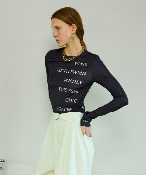 メゾンスペシャル トップス MAISON SPECIAL(メゾンスペシャル)｜Half Zip Cropped Sweat Top