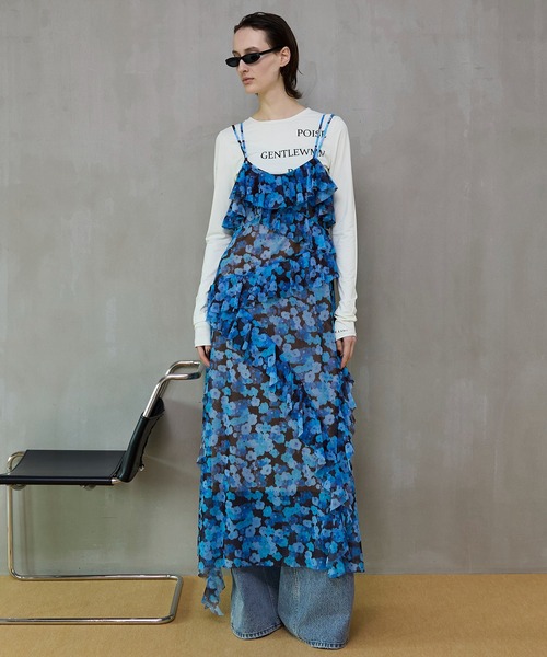 MAISON SPECIAL（メゾンスペシャル） Logo Sheer Top/ロゴタイポ