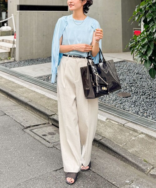 「NOLLEY'S Sophi」 ノースリーブニット 38 サックスブルー レディース_画像3